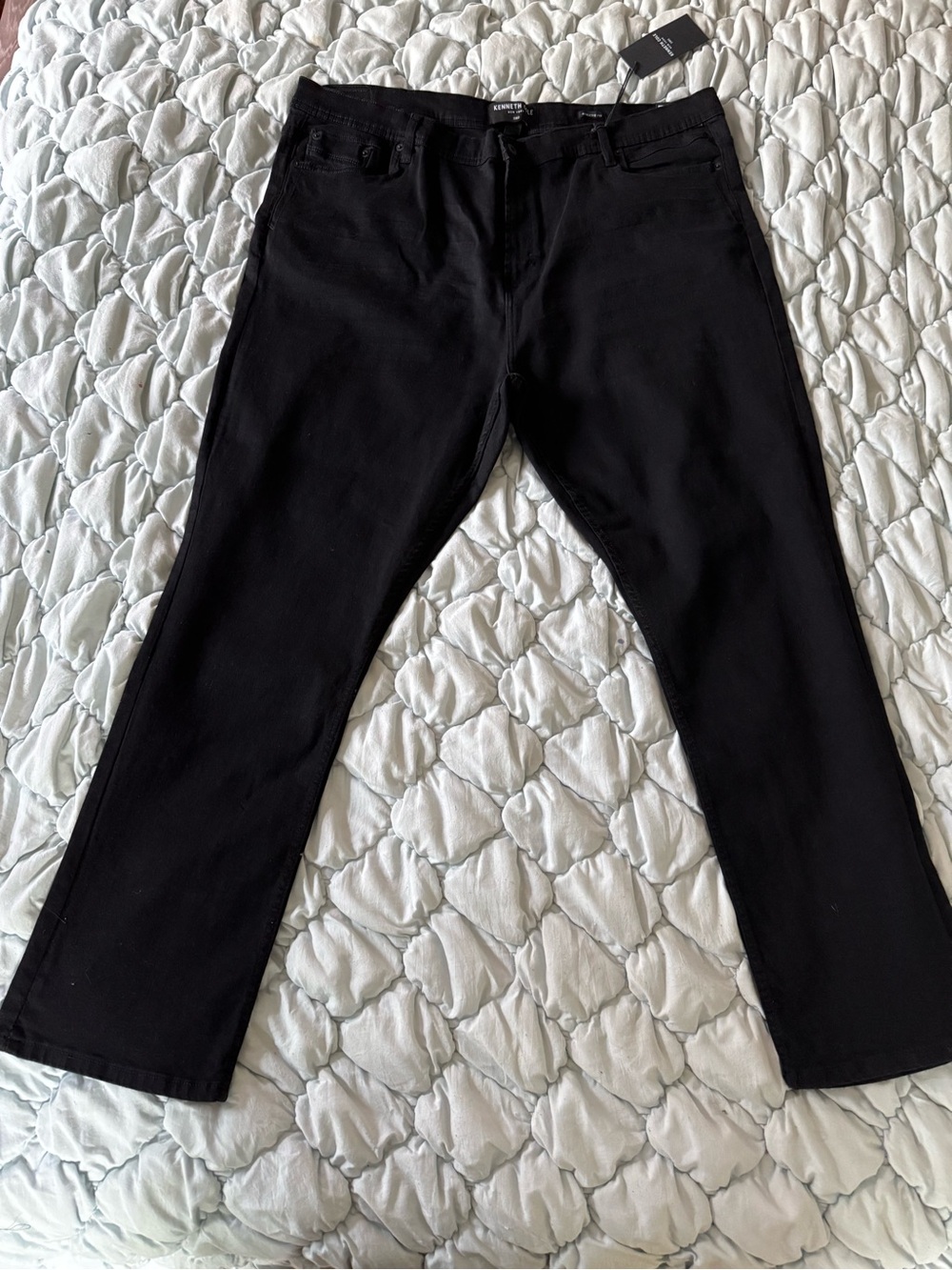 Kenneth Cole Black Straight-Leg Men's Jeans